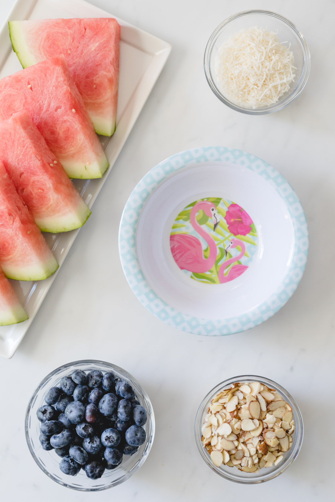 Watermelon Power Bowls. Delish way to start the day or enjoy a nutrient loaded snack.