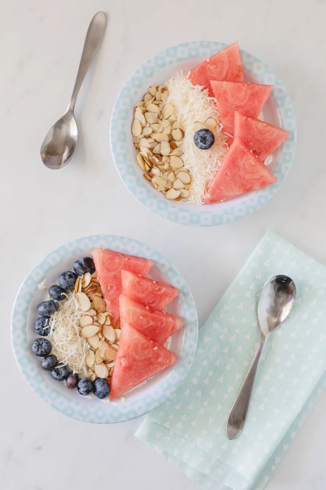 Watermelon Power Bowls. Delish way to start the day or enjoy a nutrient loaded snack.