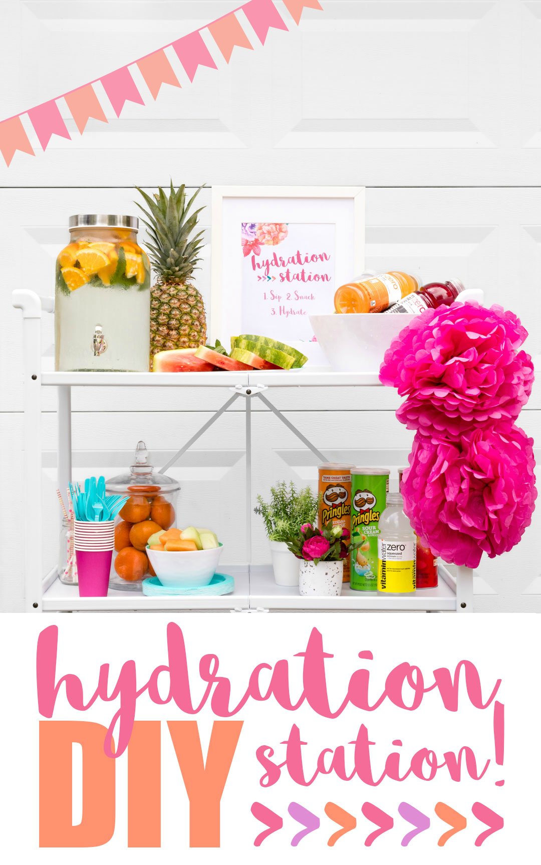 DIY Hydration Station ideas to keep refreshed for summer parties.