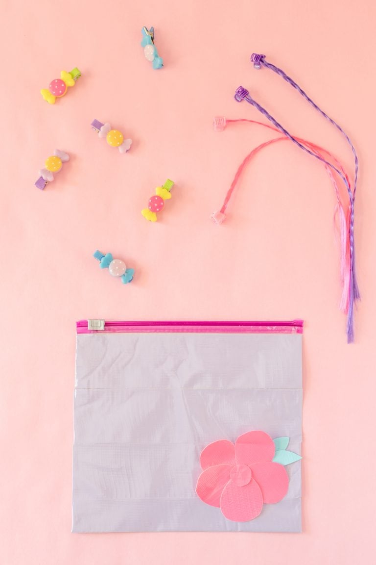 DIY Cosmetic or Hair Accessory Pouch for Kids
