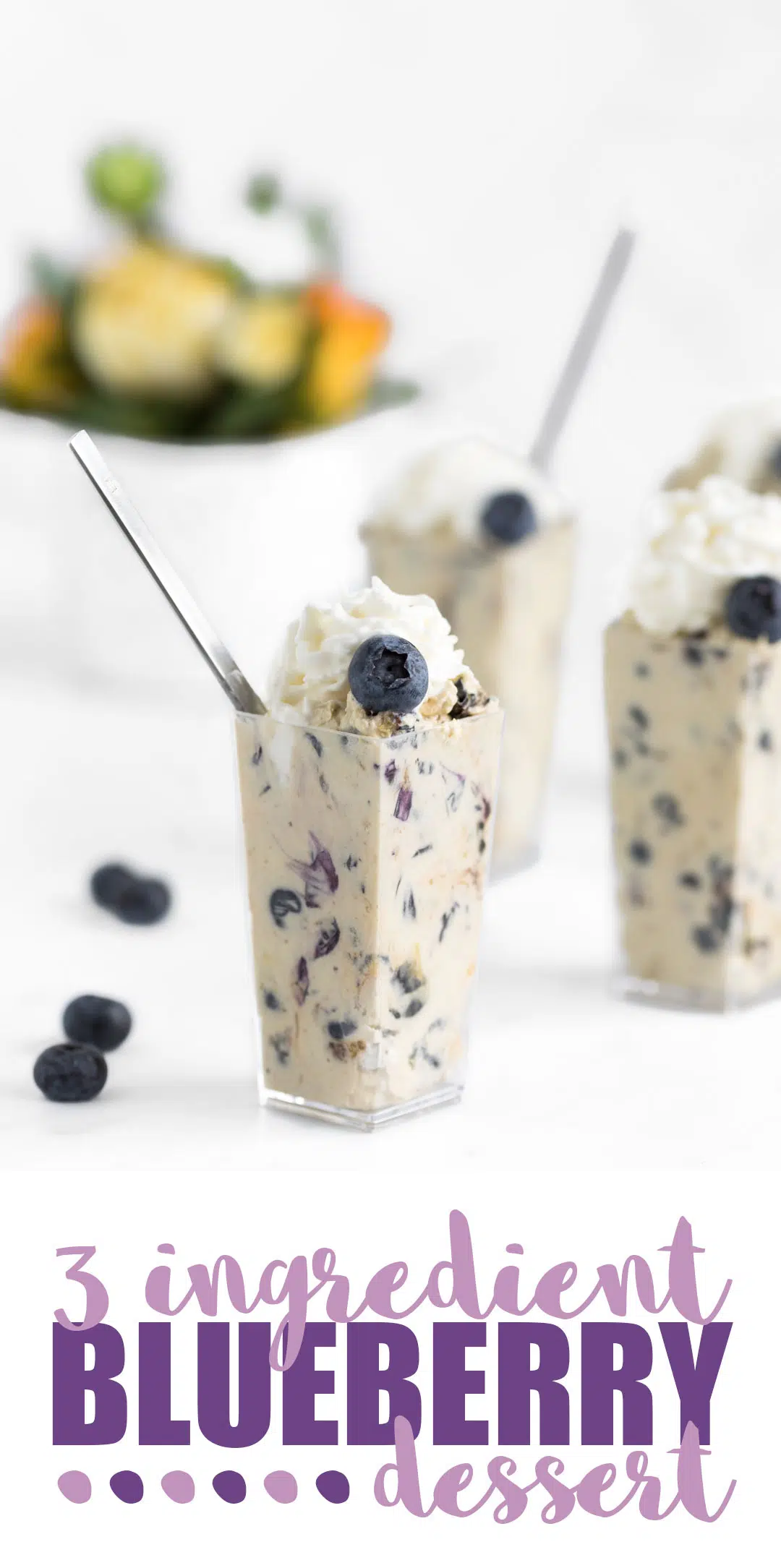 Easy 3 Ingredient Blueberry Dessert