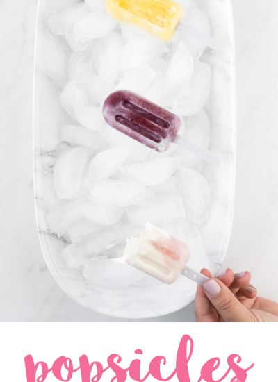 Juice Popsicles with Ice Cream. Delicious way to keep cool.