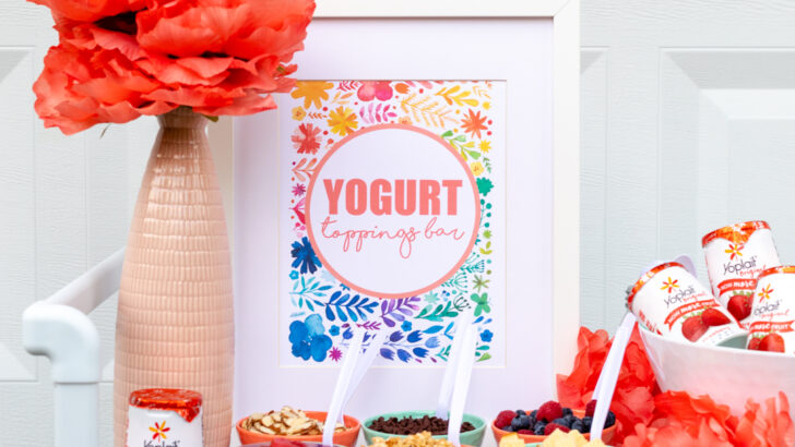 Yogurt Toppings Bar Ideas Featuring Yoplait