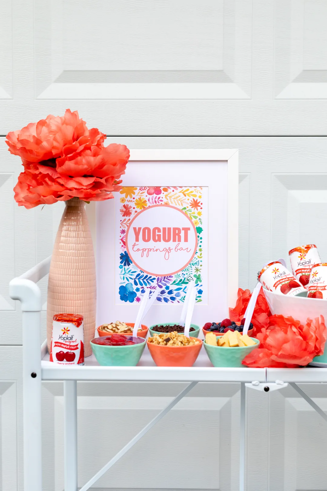 Yogurt Toppings Bar. Fun and refreshing treat station that is perfect for any party or gathering.