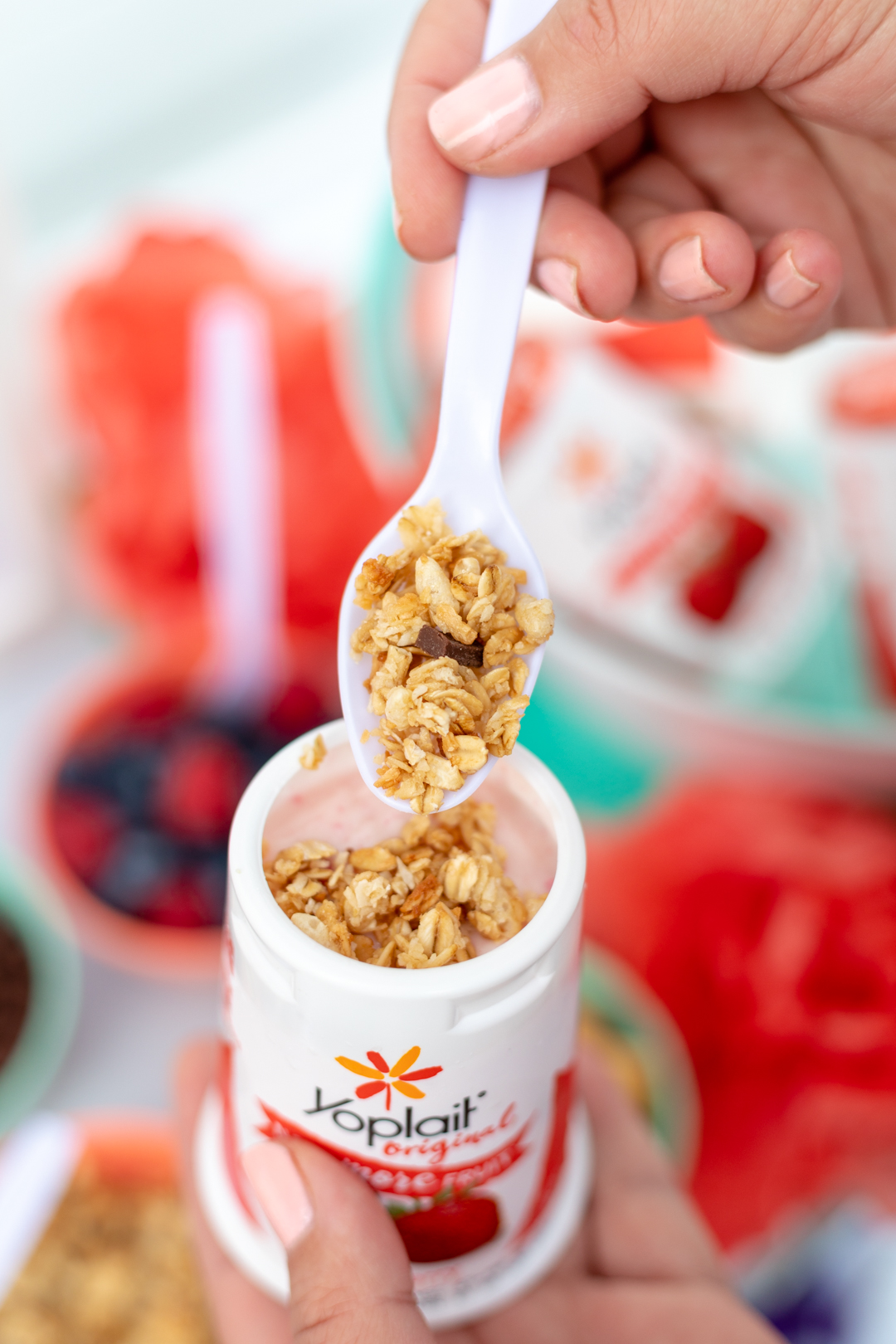 Yogurt Toppings Bar. Fun and refreshing treat station that is perfect for any party or gathering.