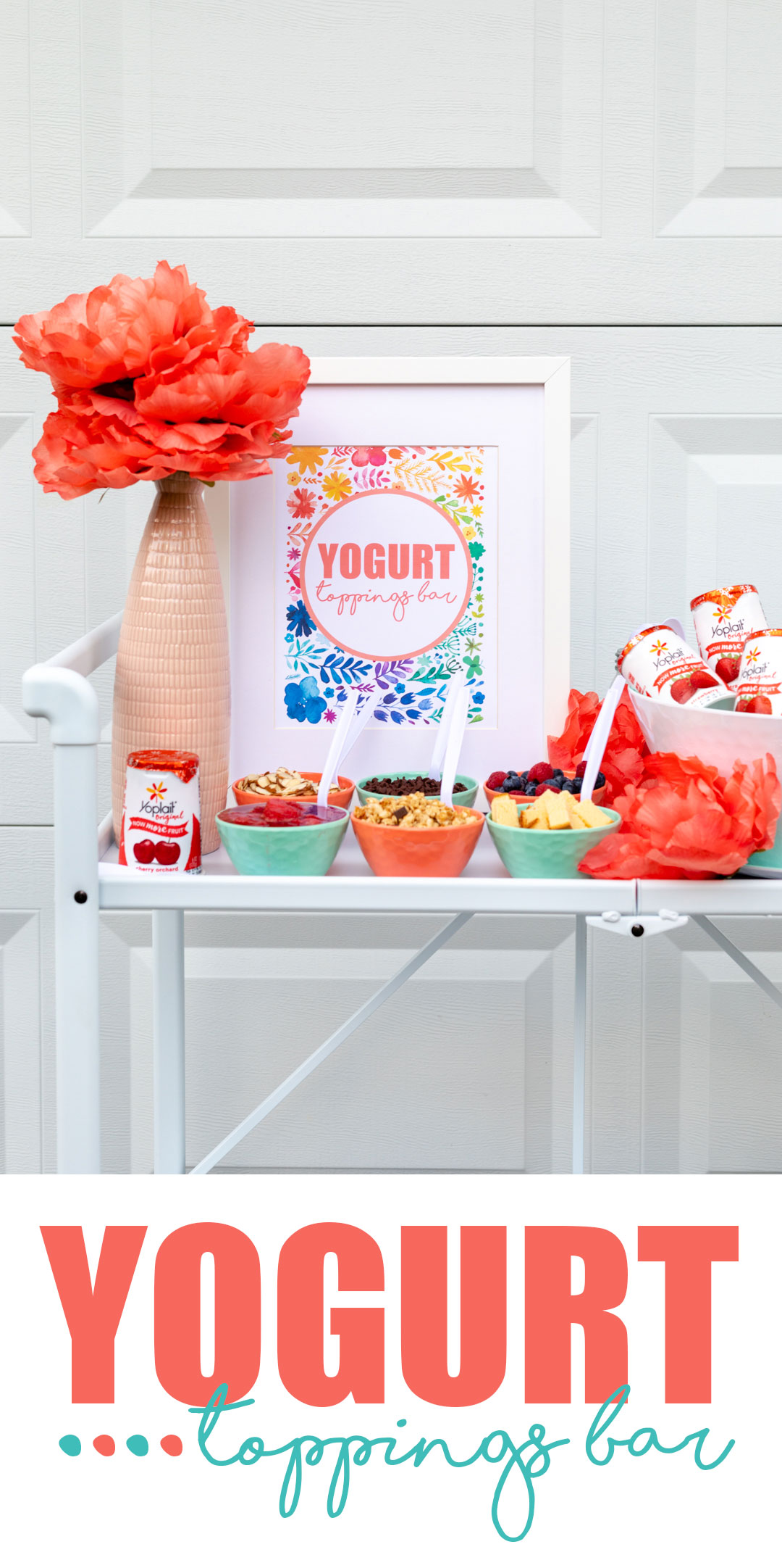 Yogurt Toppings Bar. Fun and refreshing treat station that is perfect for any party or gathering.