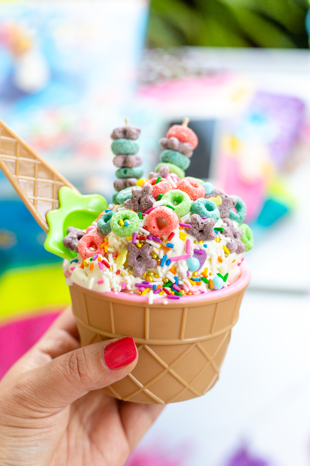 Wild Berry Froot Loops Sundae!