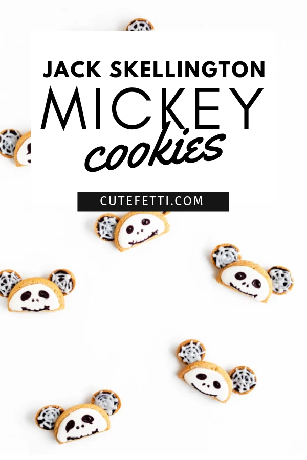 Jack Skellington Mickey Ears Cookies