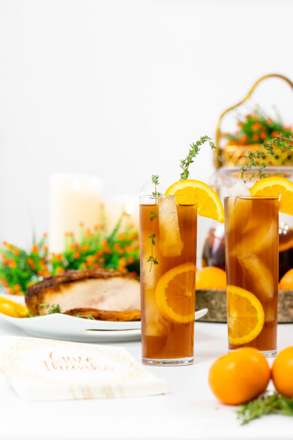 Orange & Thyme Iced Tea