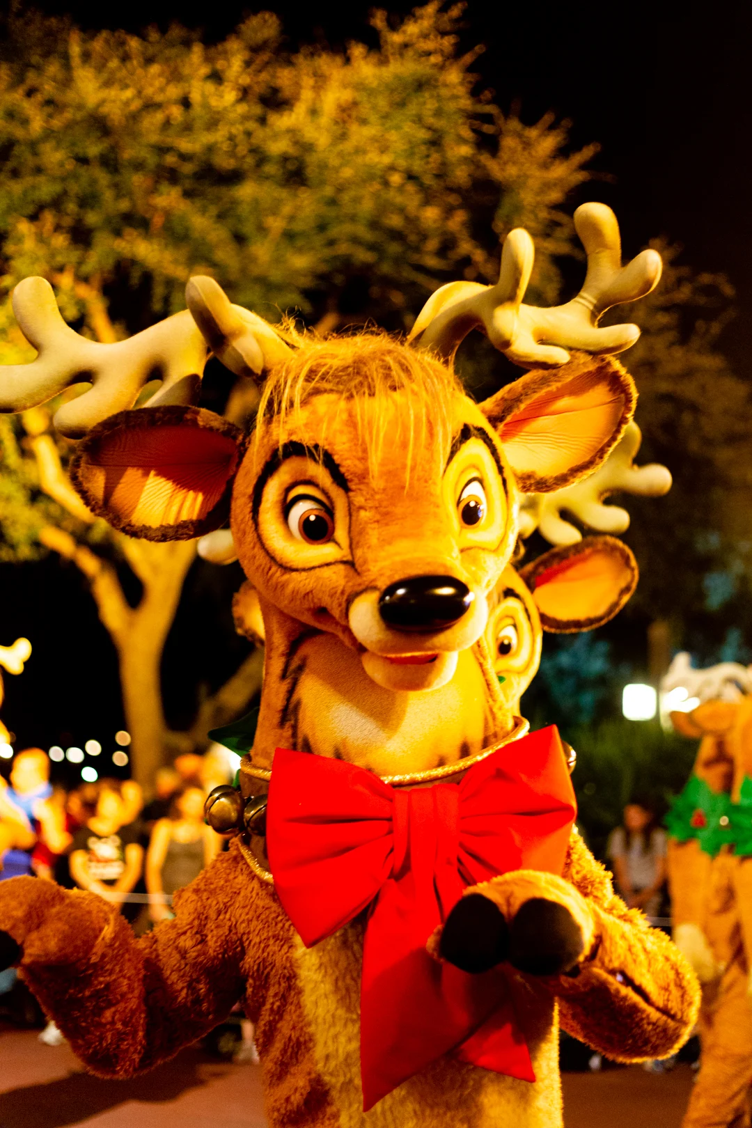 Reindeer in the Very Merry Parade at WDW.
