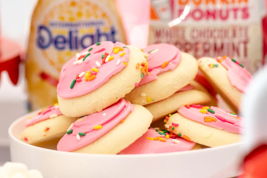 pink frosted cookies