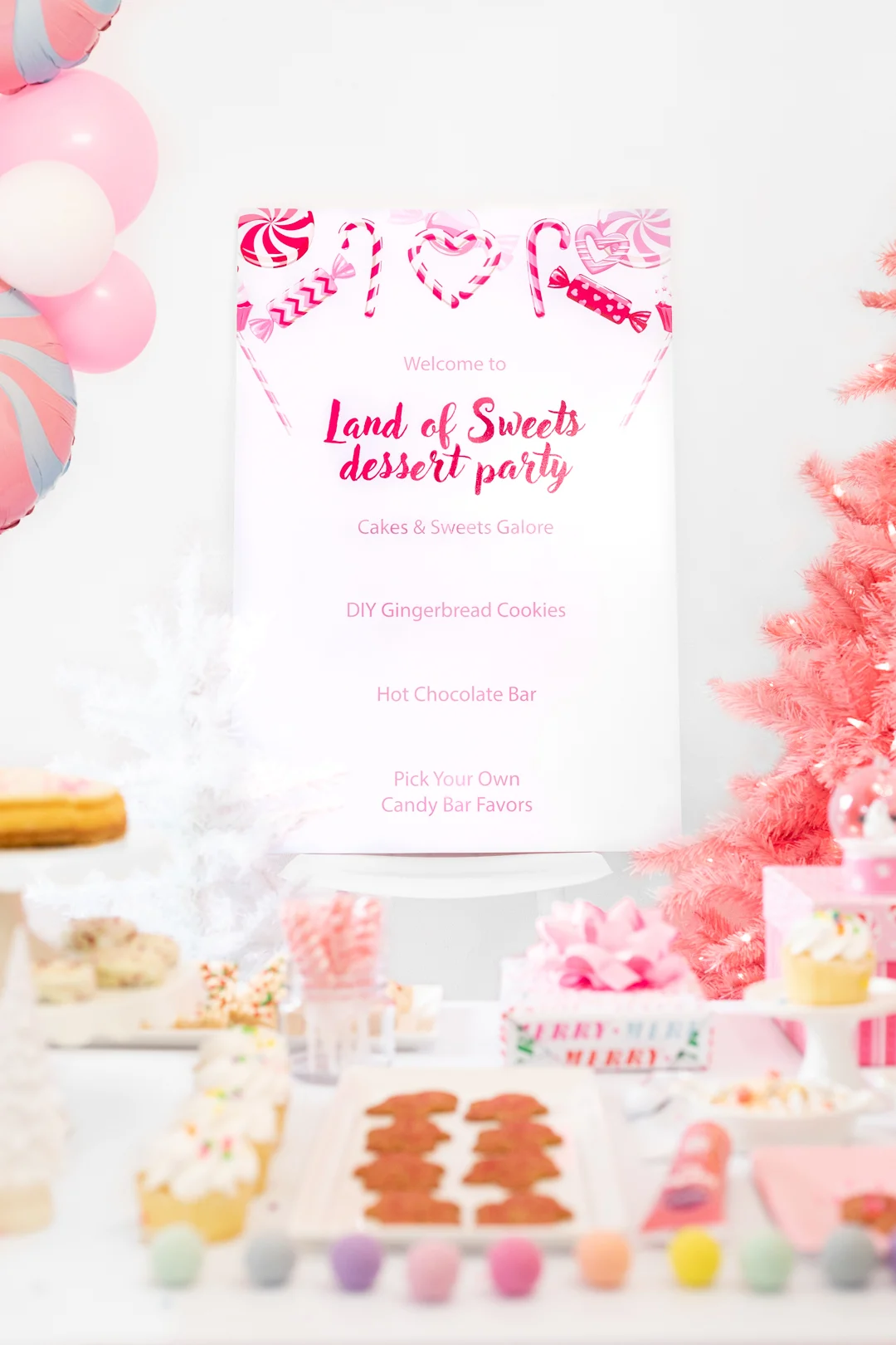 Land of Sweets Dessert Party Sign