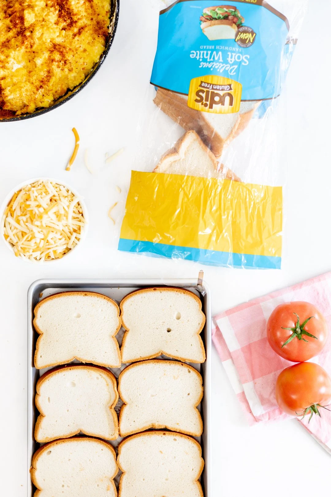 sandwich ingredients with gluten free bread