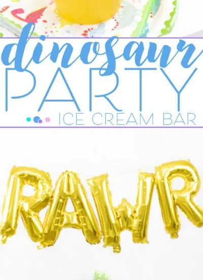 Dinosaur Ice Cream Party that's perfect for celebrating a birthday