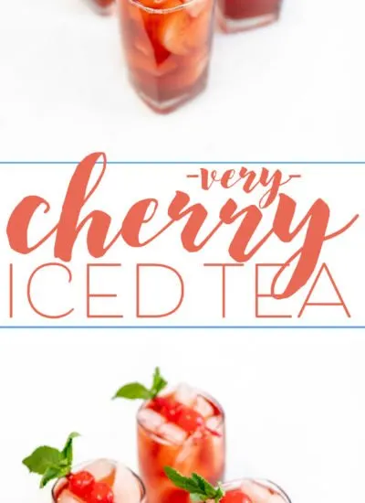 Very cherry iced tea