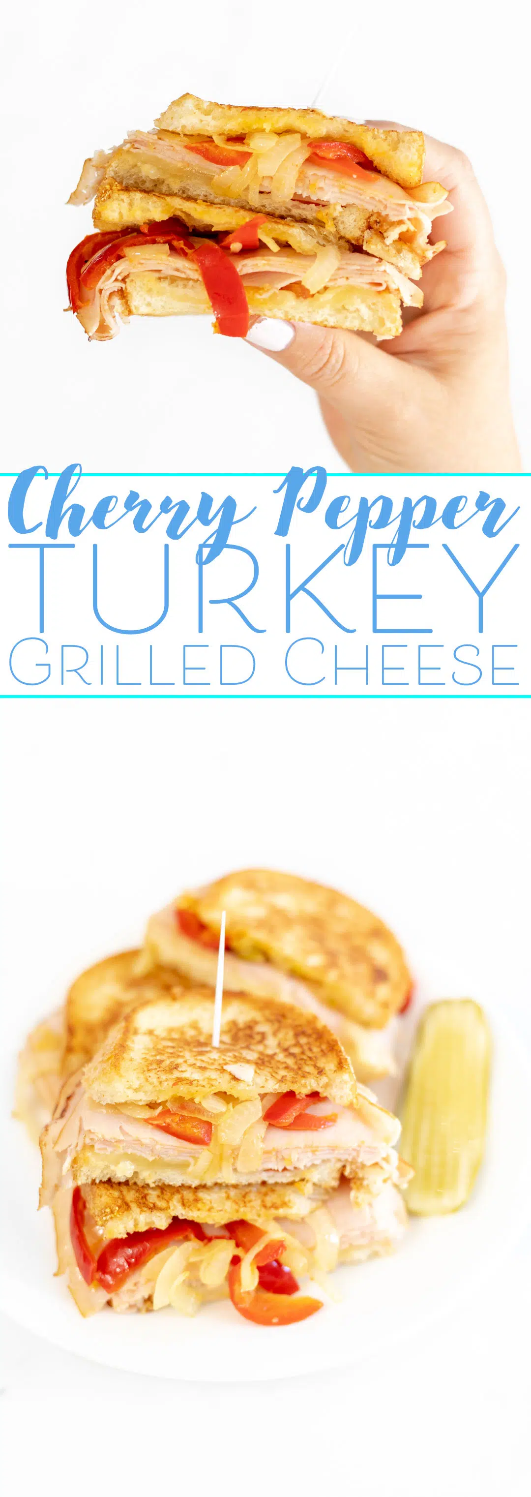 Cherry Pepper Turkey Grilled Cheese Sandwich Recipe | Cutefetti