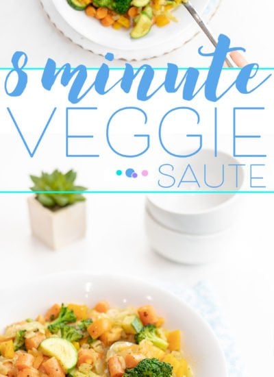 Sauteed vegetable recipe. Only 8 minutes to make.