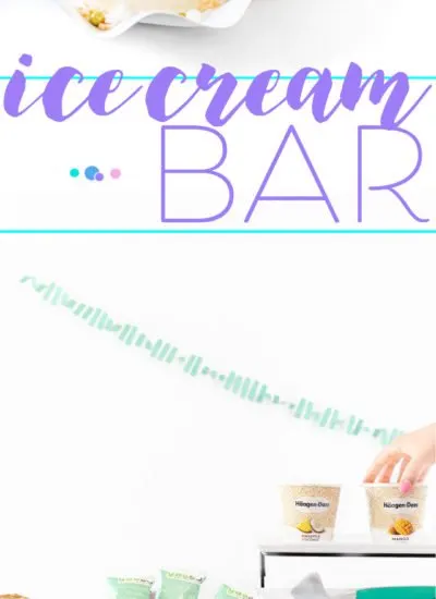 Ice Cream bar for spring. Simple and sweet.