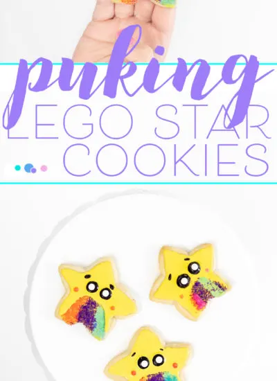 Glitter Puking Cookies inspired by The LEGO Movie 2.