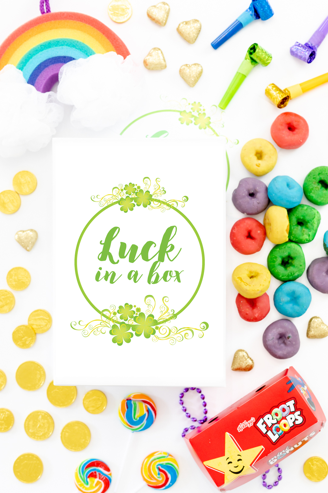 luck in a box diy gift idea for st. patrick's day