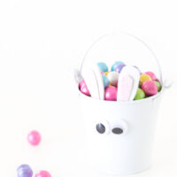 candy filled mini bunny pail