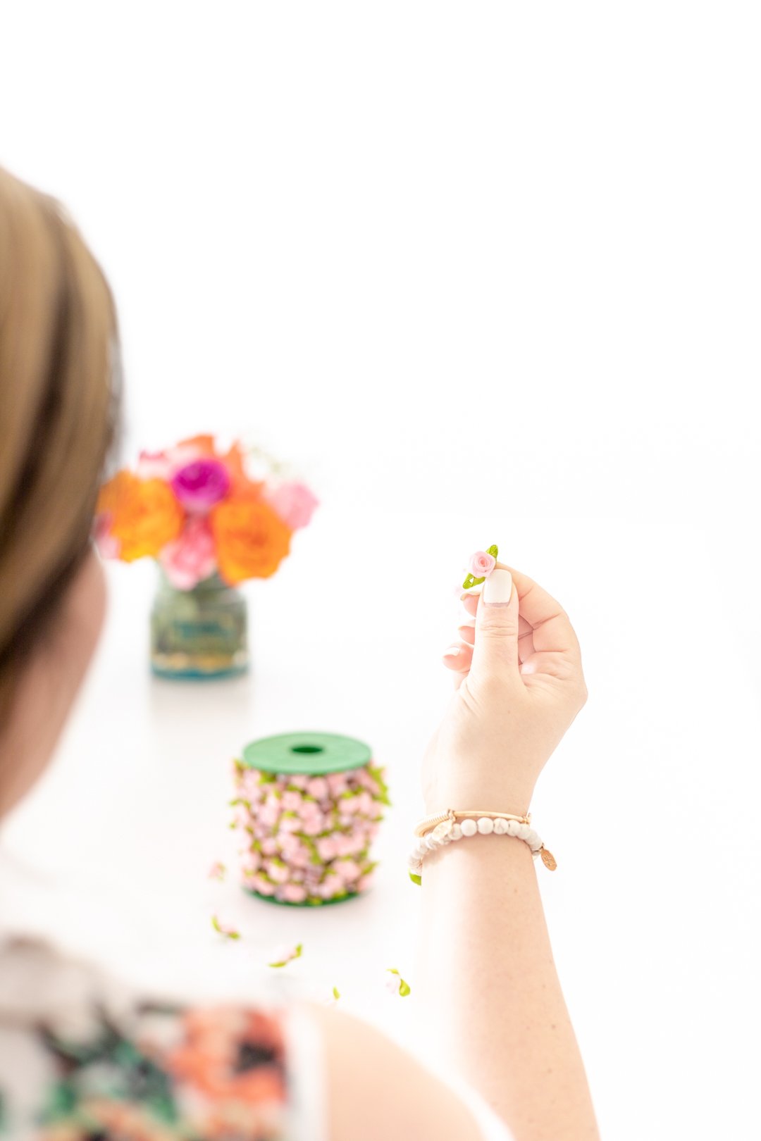 tiny flower for diy hair pins