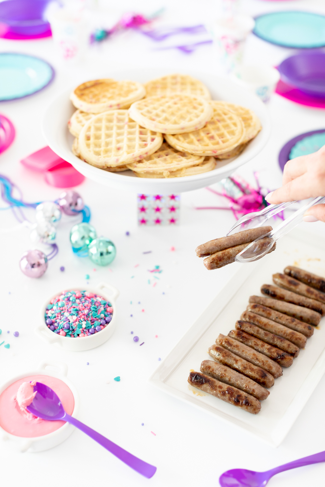 breakfast items party spread