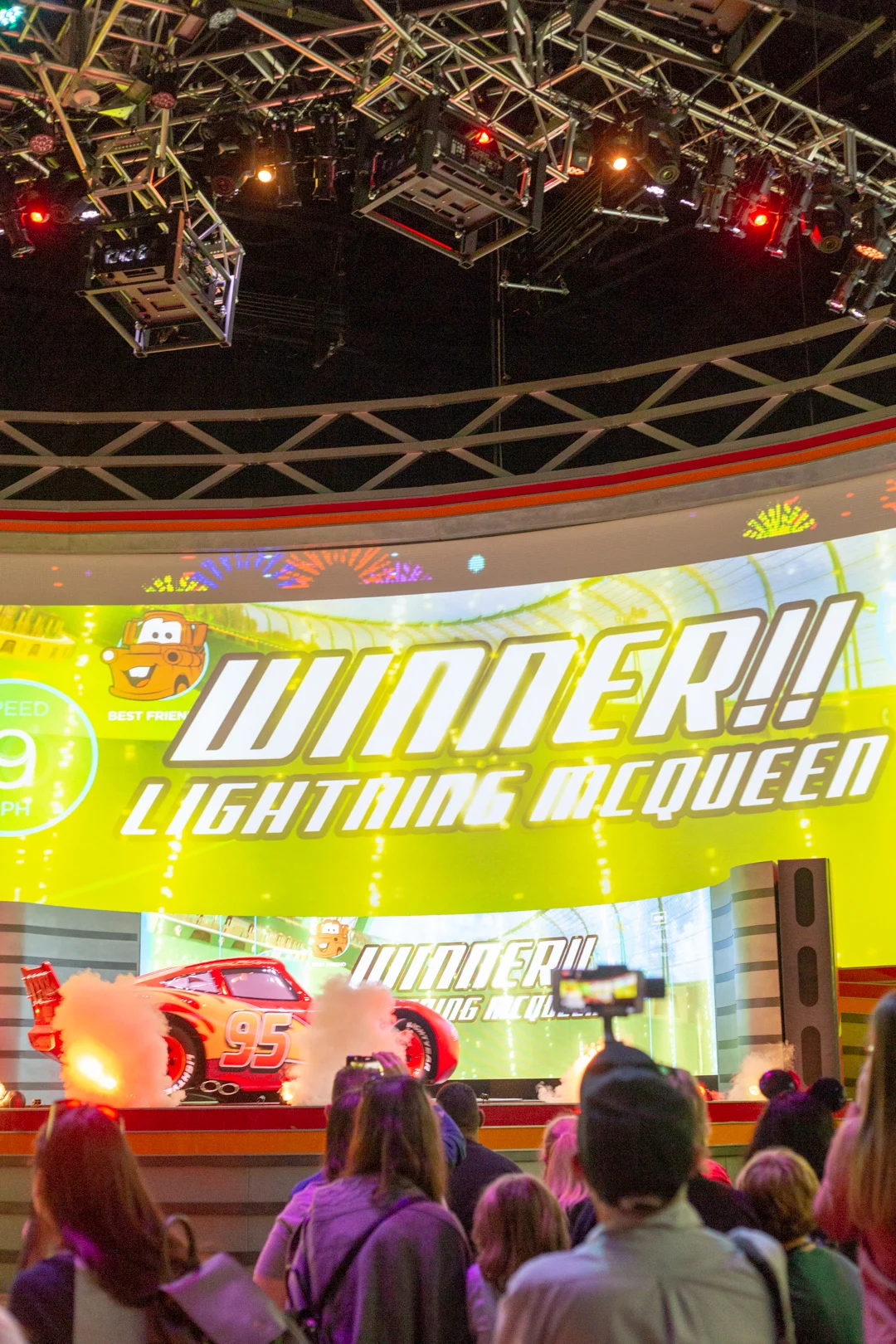 Lighting McQueen show at Hollywood Studios