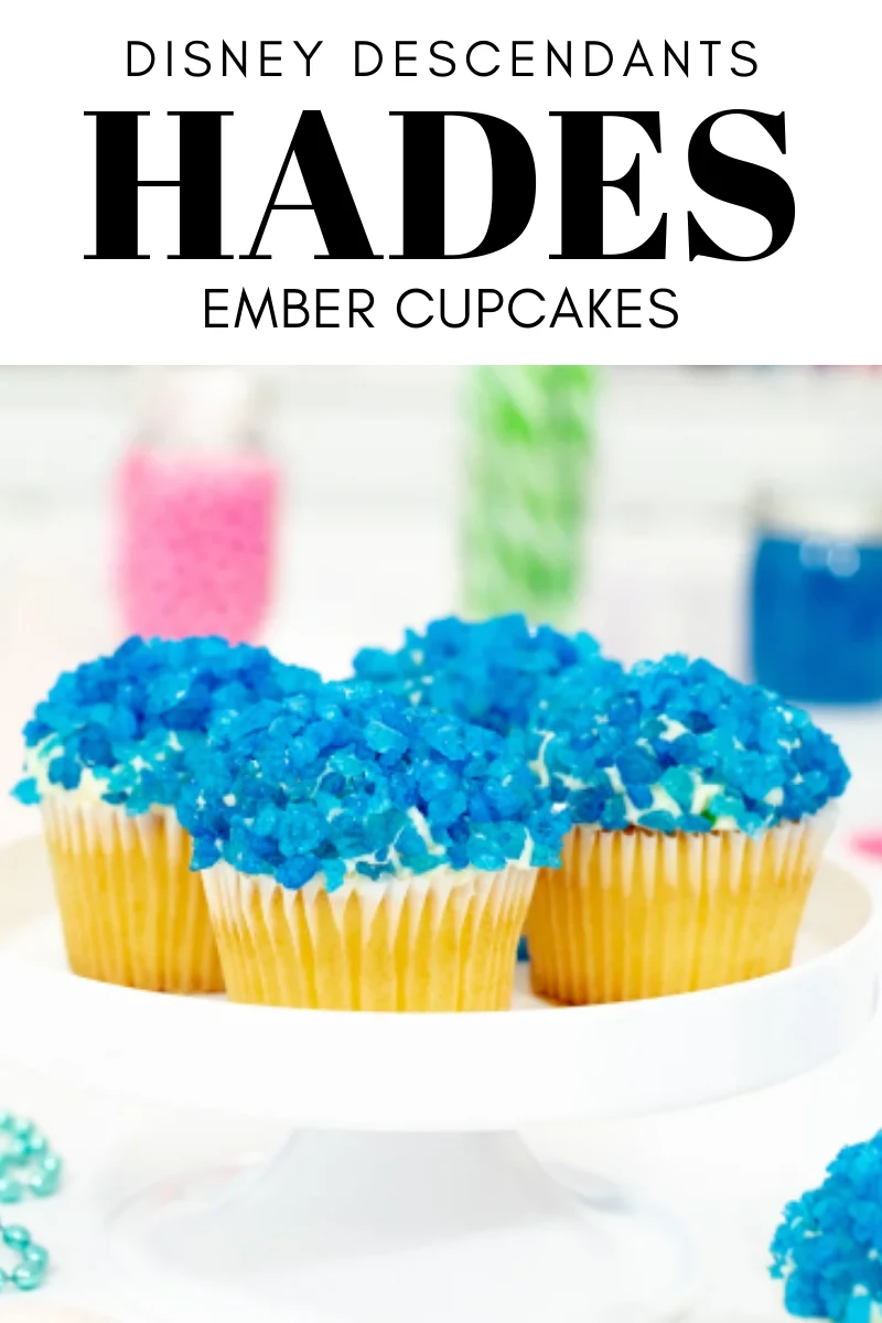 Hades Ember Cupcakes. Disney Descendants 3 Recipe Party Ideas