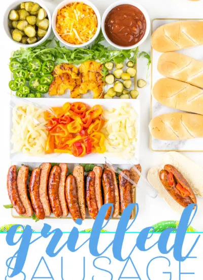 Grilled Sausage Board for Summer Parties