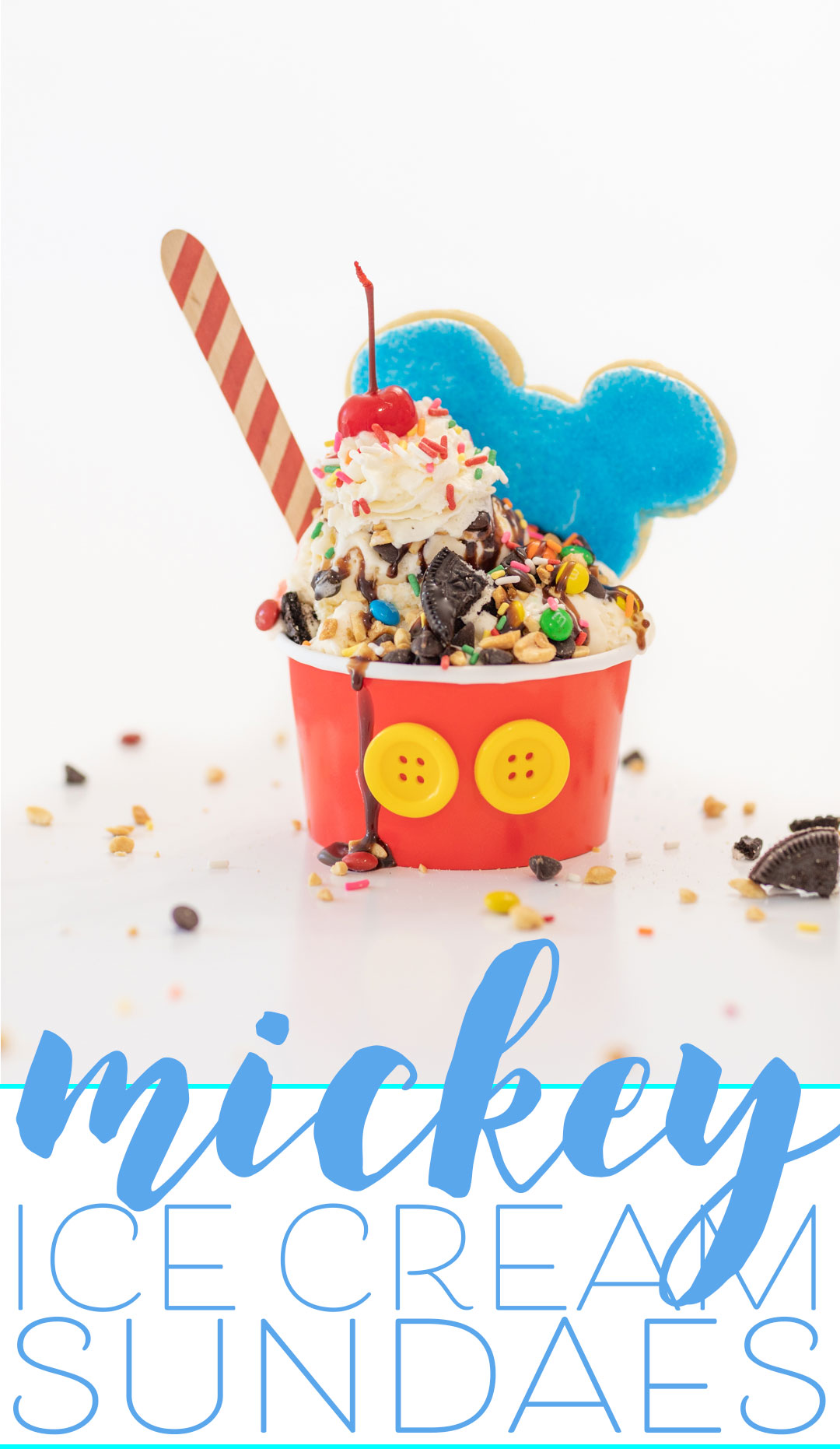 Disney inspired Ice Cream Sundaes you can make.