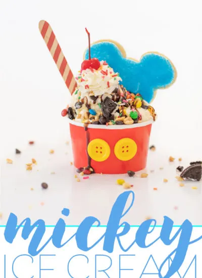 Best Mickey Sundaes You Can Make at Home. Mickey inspired ice cream DIY.