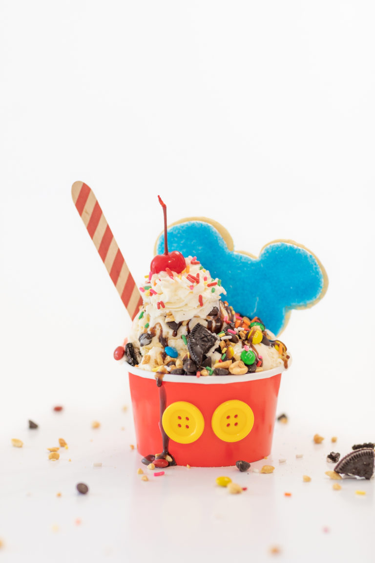 DIY Mickey Ice Cream Party Sundaes