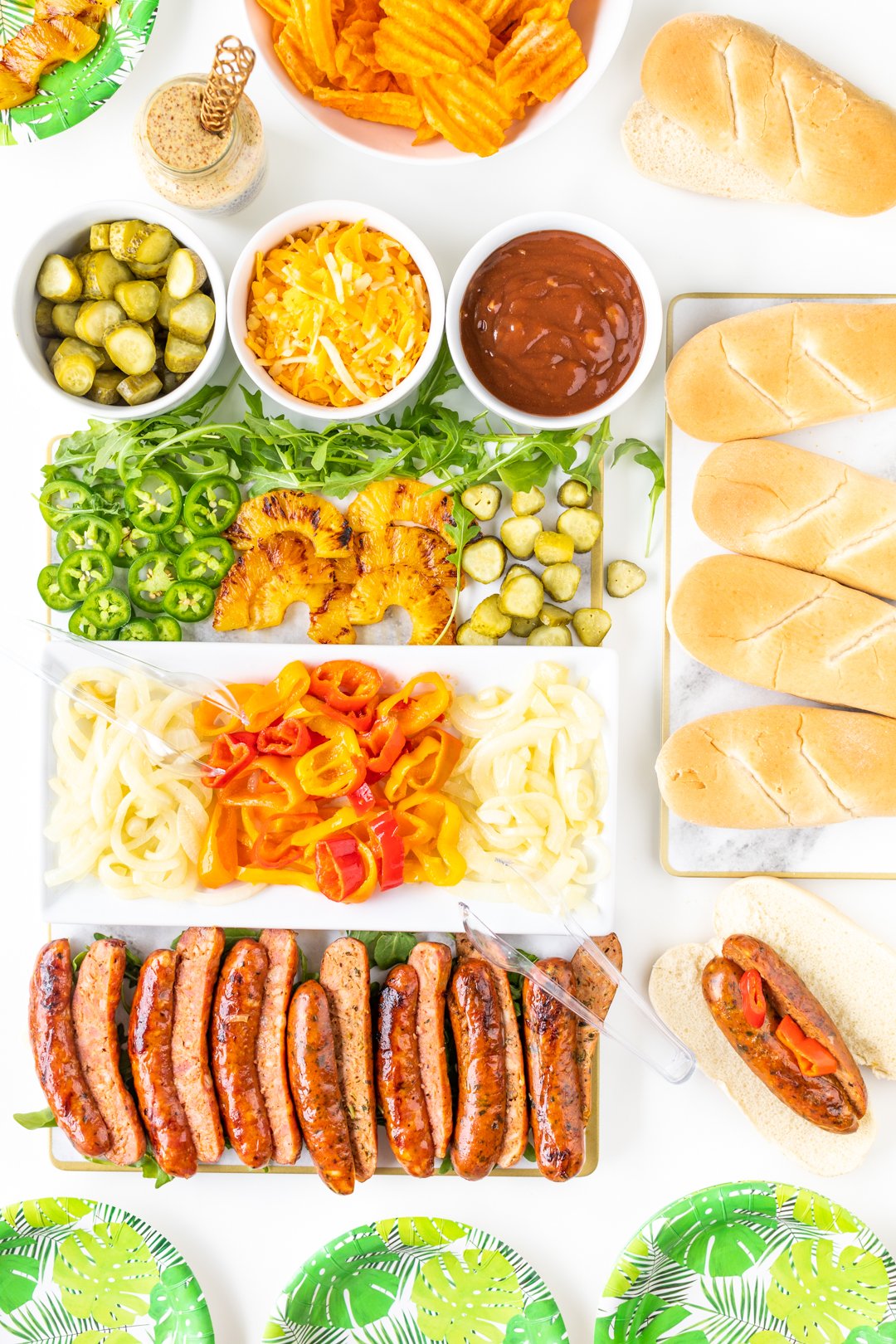 grilled sausage bar for summer