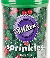 Wilton W5085 Sprinkles 3oz, Holly Mix