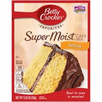 Betty Crocker Baking Mix, Super Moist Cake Mix, Yellow, 15.25 Oz Box