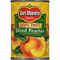 Del Monte Canned Yellow Cling Sliced Peaches in 100% Fruit Juice, 15-Ounce