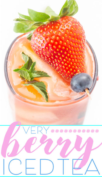 Muddled Berry Iced Tea | Cutefetti
