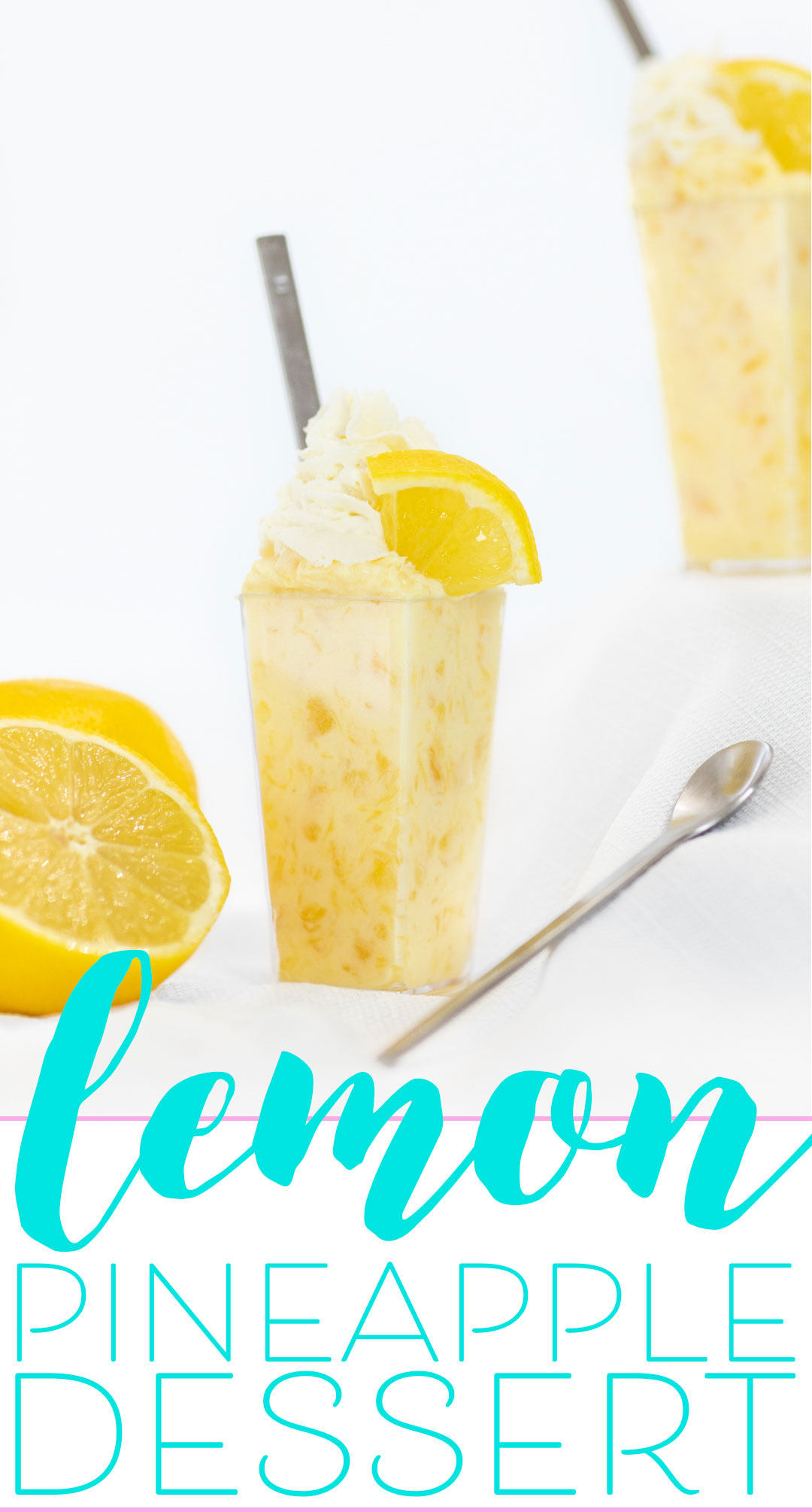 Pineapple Lemon Dessert with only 3 ingredients.