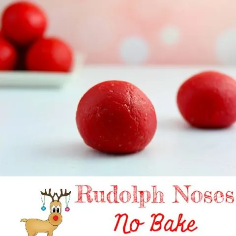 No Bake Rudolph Noses Cookie Balls