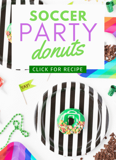Adorable Soccer Party Food! Make Cute Goal Post Donuts!