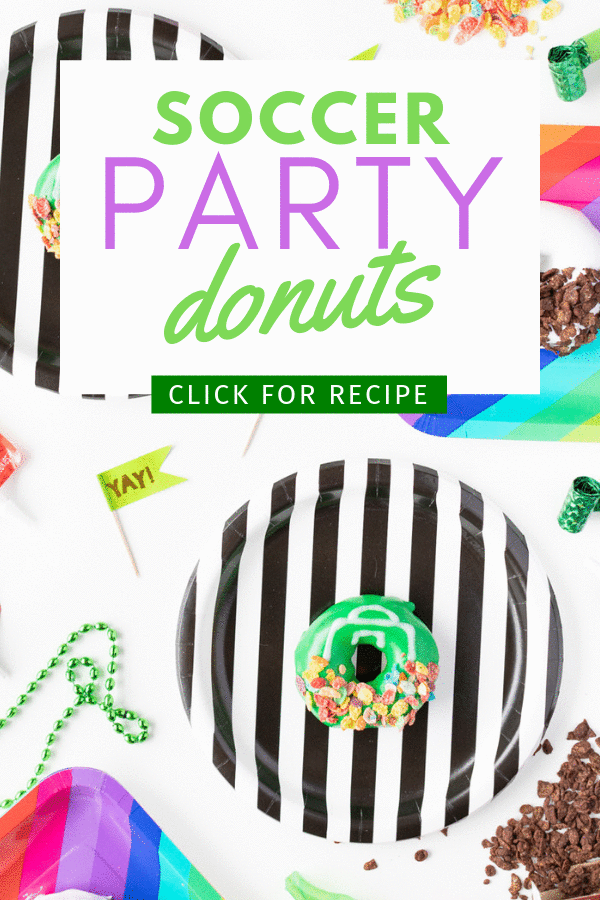 Adorable Soccer Party Food! Make Cute Goal Post Donuts!