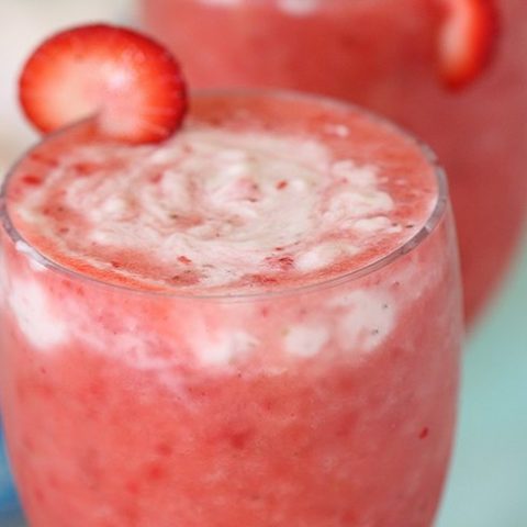 Strawberry Yogurt Swirl Slushy