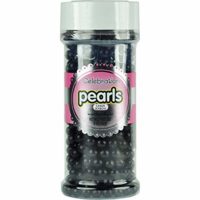 Sweetworks Celebrations Candy Pearls Shaker Jar, 5 oz, Black