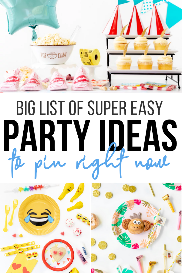 Easy Party Themes Cutefetti