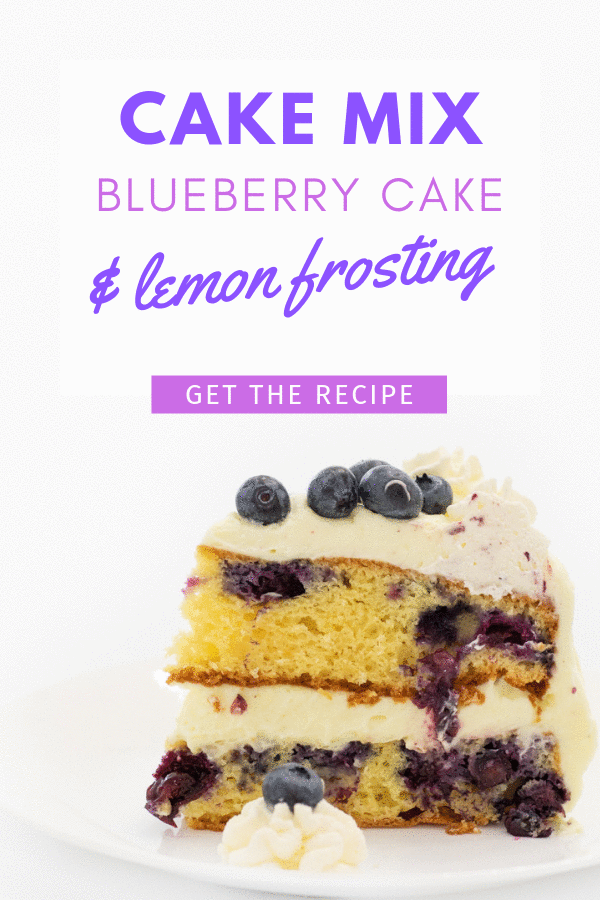 Blueberry Lemon Cake recipe using cake mix. SO perfect.