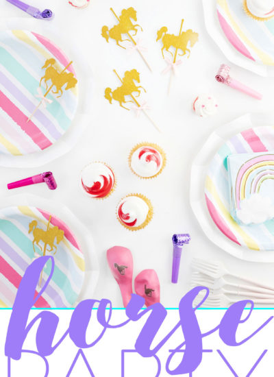 Horse Party Ideas for Girls. Pink and Gold Horse Supplies and Best Horse Birthday Tips and Gift Ideas.