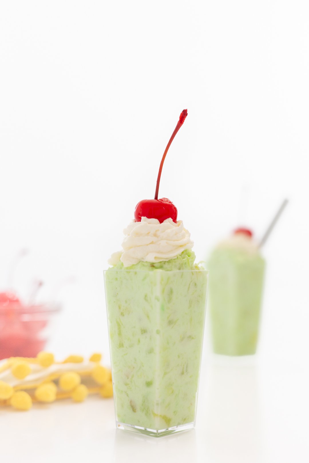 Pistachio pudding dessert parfait cups