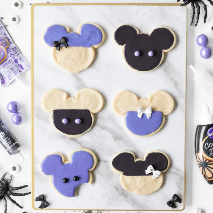 Mickey Purple Halloween Cookies