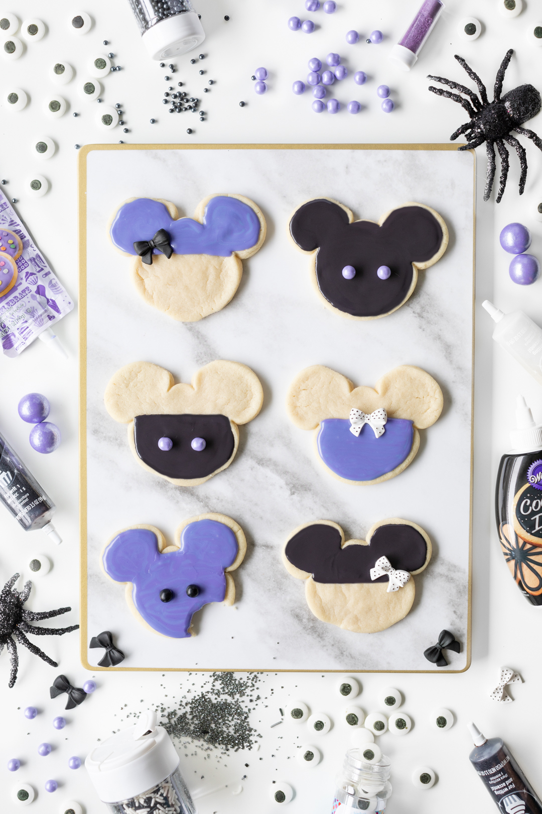 Mickey Purple Halloween Cookies